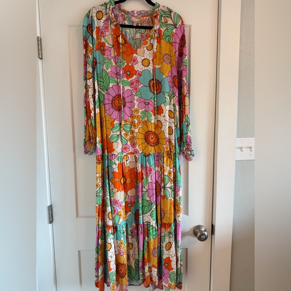 Show me your Mumu Floral Long Sleeve Maxi Dress